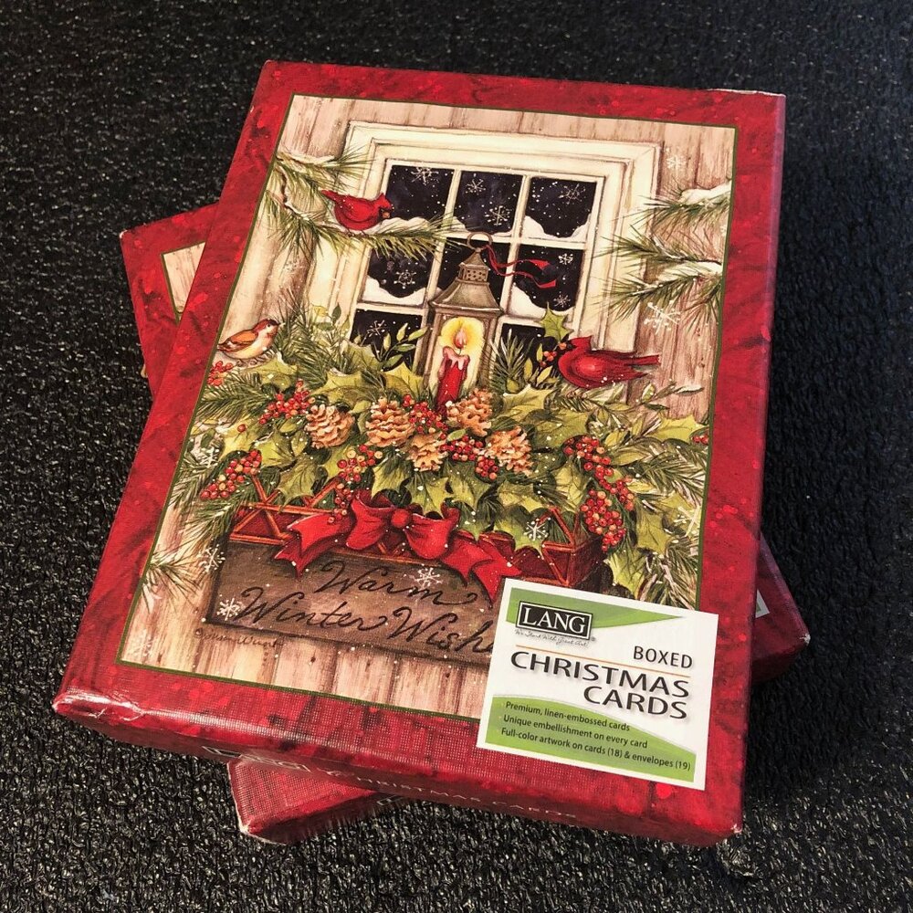Lang Window & Snow Christmas 36 Cards by Susan Winget